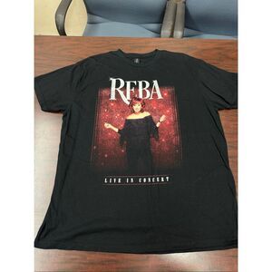 Reba Live In Concert 2022-2023 Short Sleeve Black Tee Size X-Large